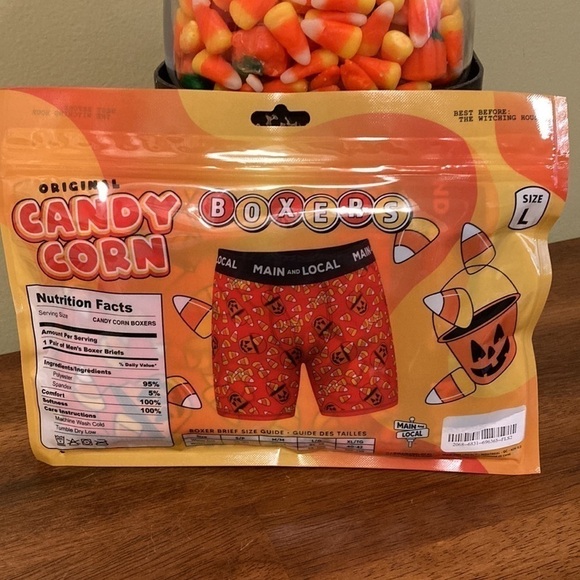 ORIGINAL CANDY CORN MEN'S BOXER BRIEFS - Picture 2 of 11